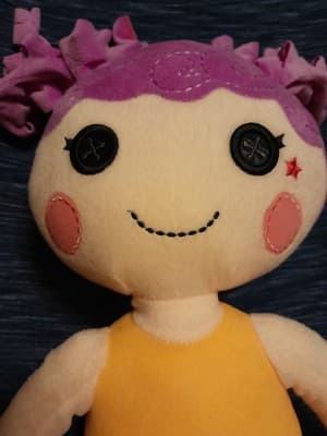 LalaLoopsy Build-A-Bear BABW 20” Peanut Big Top Doll Toy Plush Curls Stripe Legs - Image 1