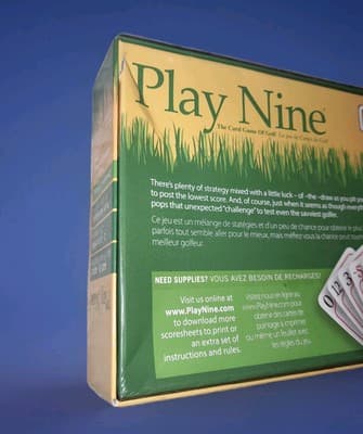 Play Nine The Card Game of Golf New in Box Complete Great for Golfing Family Fun - Thumbnail 3