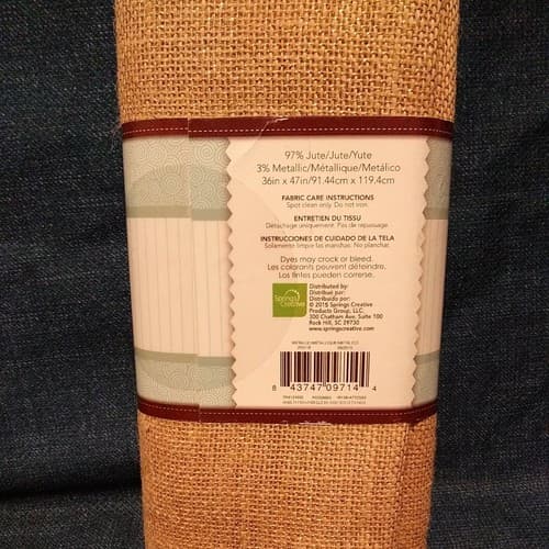 Crafty Cuts 1 Yard Brown Burlap 36 In x 47 In - Thumbnail 3
