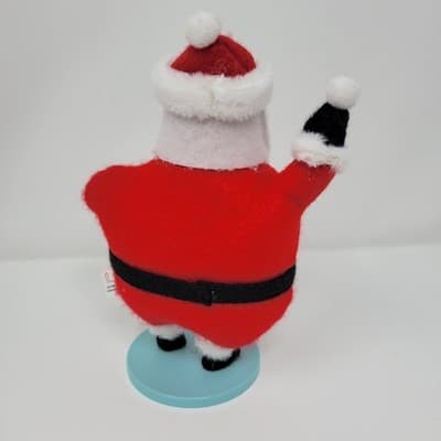 WONDERSHOP Santa Christmas Figurine Red Felt Decor Target 6in Throwing Snowballs - Thumbnail 5