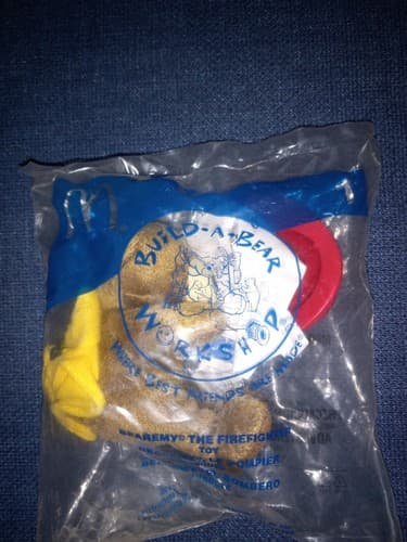 2006 Build A Bear McDonalds Happy Meal Toy Bearemy As Firefighter #1 - Thumbnail 2