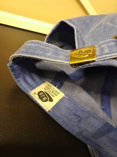 Brooklyn 1625 New York Hat Cap Strap Back Blue Denim Look Cotton Medium Adjustab - Thumbnail 6