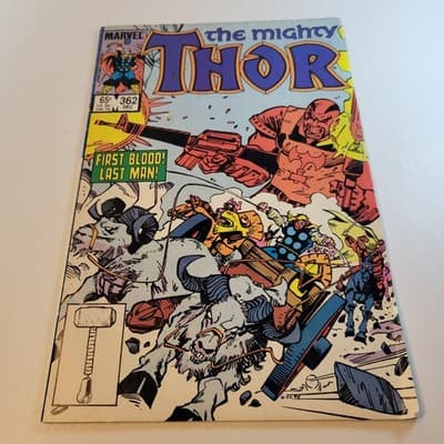Thor #362 Death of Skurge Last Stand Executioner Key Issue 1985 Marvel Comic - Thumbnail 2