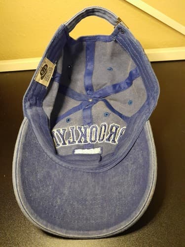 Brooklyn 1625 New York Hat Cap Strap Back Blue Denim Look Cotton Medium Adjustab - Thumbnail 5
