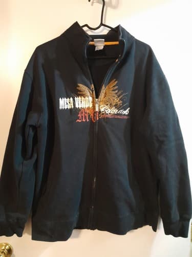 Mesa Verde Colorado Sweater Adult XL Gray Graphic Sweatshirt Full Zipper - Image 1