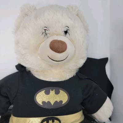 BUILD A BEAR Batgirl Teddy Bear Plush Cream Happy Hugs DC Comics Cape Tutu 15" - Thumbnail 12