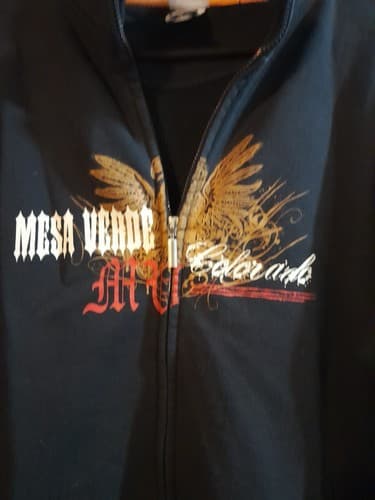 Mesa Verde Colorado Sweater Adult XL Gray Graphic Sweatshirt Full Zipper - Thumbnail 2