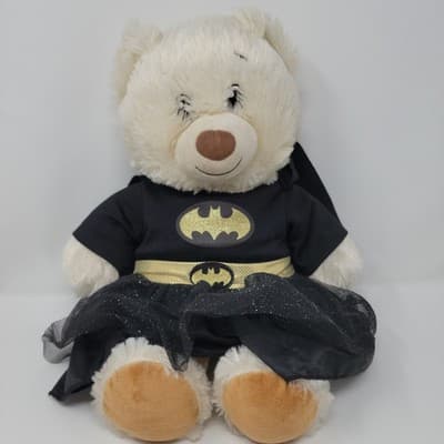 BUILD A BEAR Batgirl Teddy Bear Plush Cream Happy Hugs DC Comics Cape Tutu 15" - Thumbnail 3