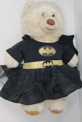BUILD A BEAR Batgirl Teddy Bear Plush Cream Happy Hugs DC Comics Cape Tutu 15" - Thumbnail 2
