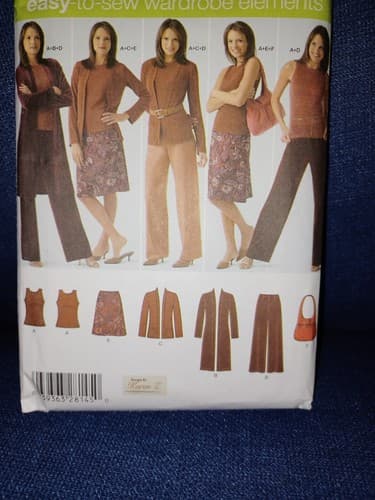 Simplicity 4503 Wardrobe Elements Pattern Uncut Vintage 90s Minimalist - Thumbnail 2