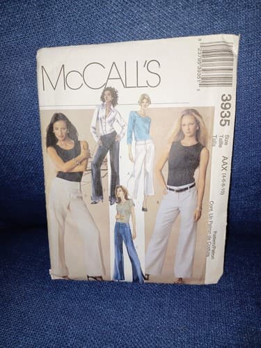 McCall’s 3935 Uncut Pant Pattern 90s Minimalist Style Vintage Sewing - Image 1