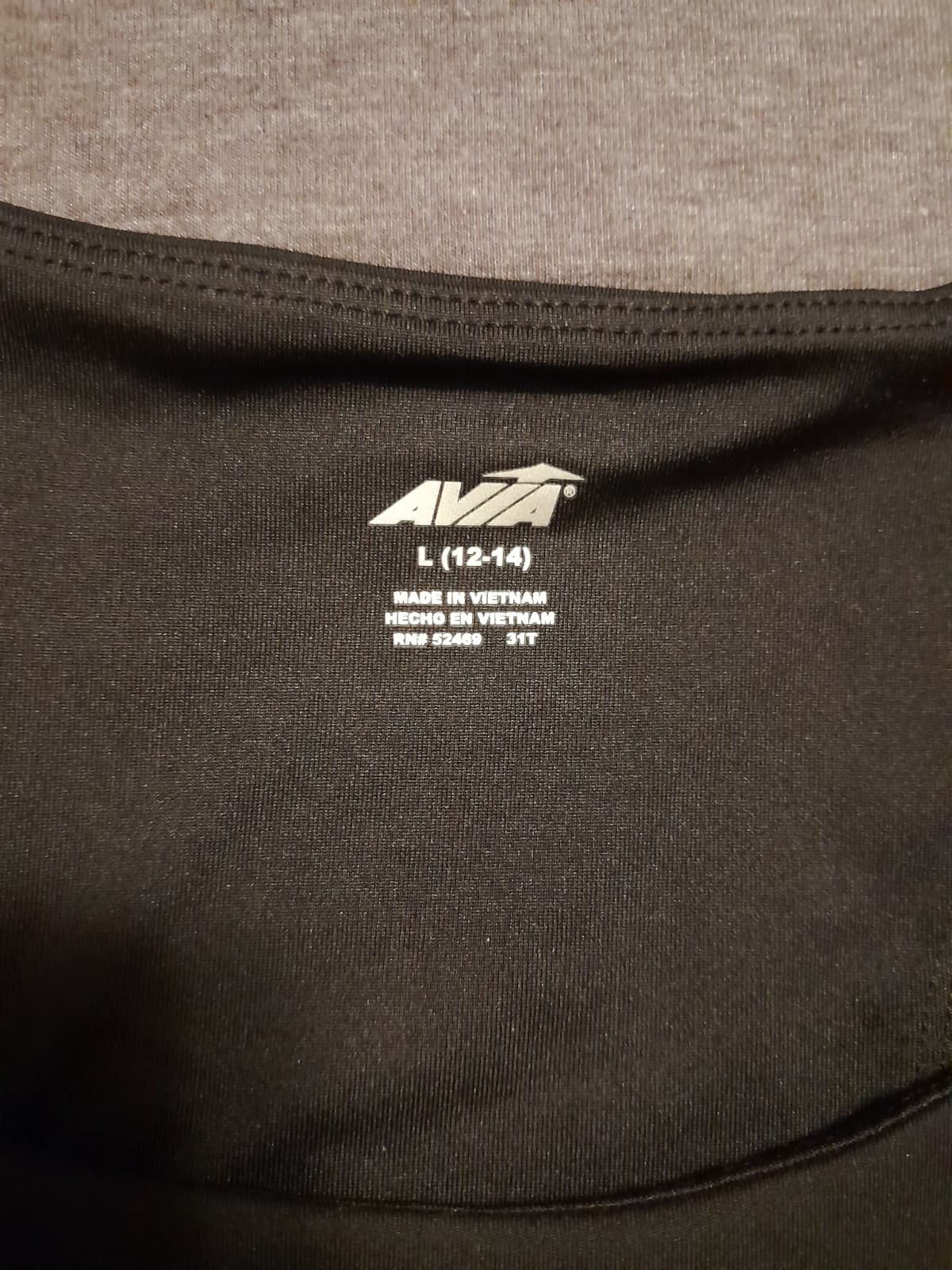 Avia Performance Seamless Sports Bra Black Size Large 12-14 New With Tags - Thumbnail 8