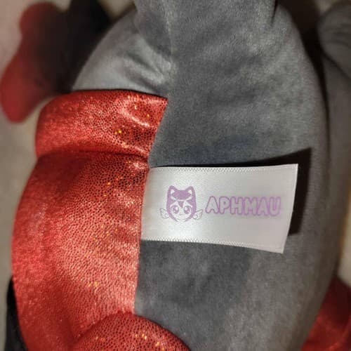 Aphmau MeeMeows Vampire Cat Plush Black Gray Red Cape Halloween Stuffed Animal - Thumbnail 5