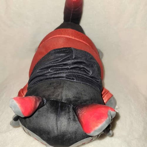 Aphmau MeeMeows Vampire Cat Plush Black Gray Red Cape Halloween Stuffed Animal - Thumbnail 6