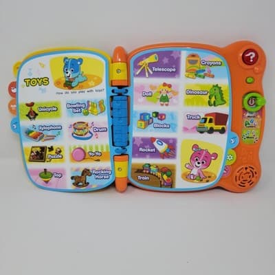 VTech Touch & Teach Word Book Interactive Learning Toy ABC Letters Music Sounds - Thumbnail 6