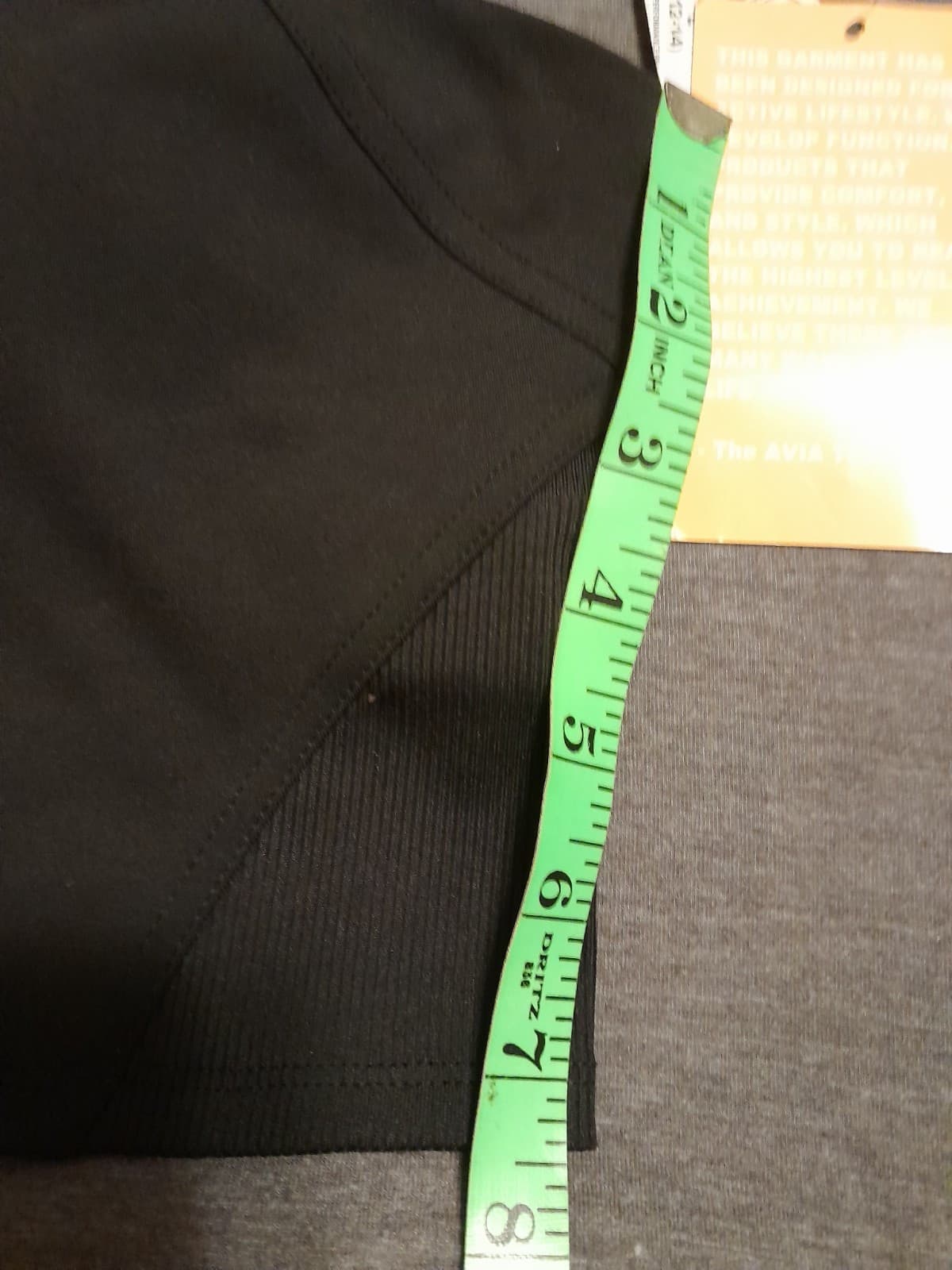 Avia Performance Seamless Sports Bra Black Size Large 12-14 New With Tags - Thumbnail 3