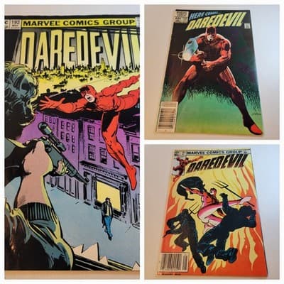 Daredevil 192, 193, 194 1983 Marvel 3 Issue Bronze Age Run Janson Hama VF - Image 1