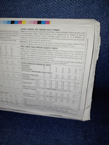 Simplicity 4384 Girls Poncho & Outfit Set Pattern Sz 3-8 Uncut Vintage Y2K - Thumbnail 4