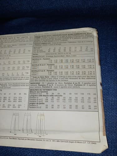 McCall’s 3935 Uncut Pant Pattern 90s Minimalist Style Vintage Sewing - Thumbnail 4