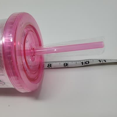 SILVER BUFFALO Sanrio Hello Kitty Expressions Cold Cup Pink Clear Plastic Straw - Thumbnail 10