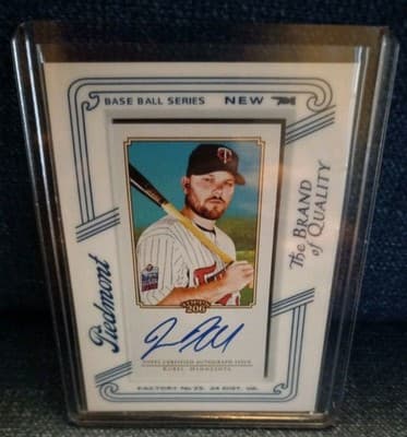 Jason Kubel On-Card Auto 2010 Topps T206 Piedmont Framed Twins Autograph - Image 1