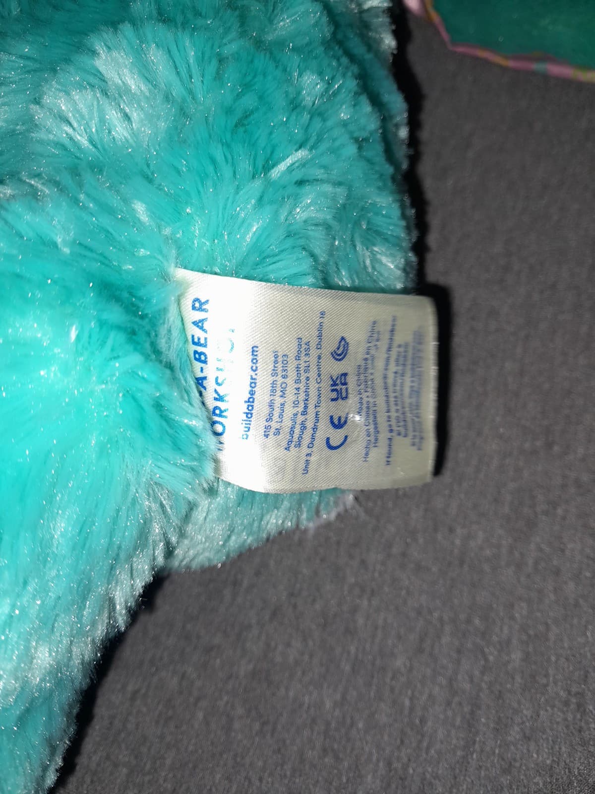 Build A Bear BEACH BUNNY Summer Ocean Vibes Green Plush Stuffed Animal Pink Ears - Thumbnail 7