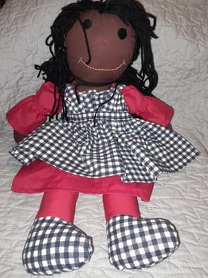 Sugarfoots Rag Doll Tattle Tale Series African American Created Barbara Wilson - Image 1