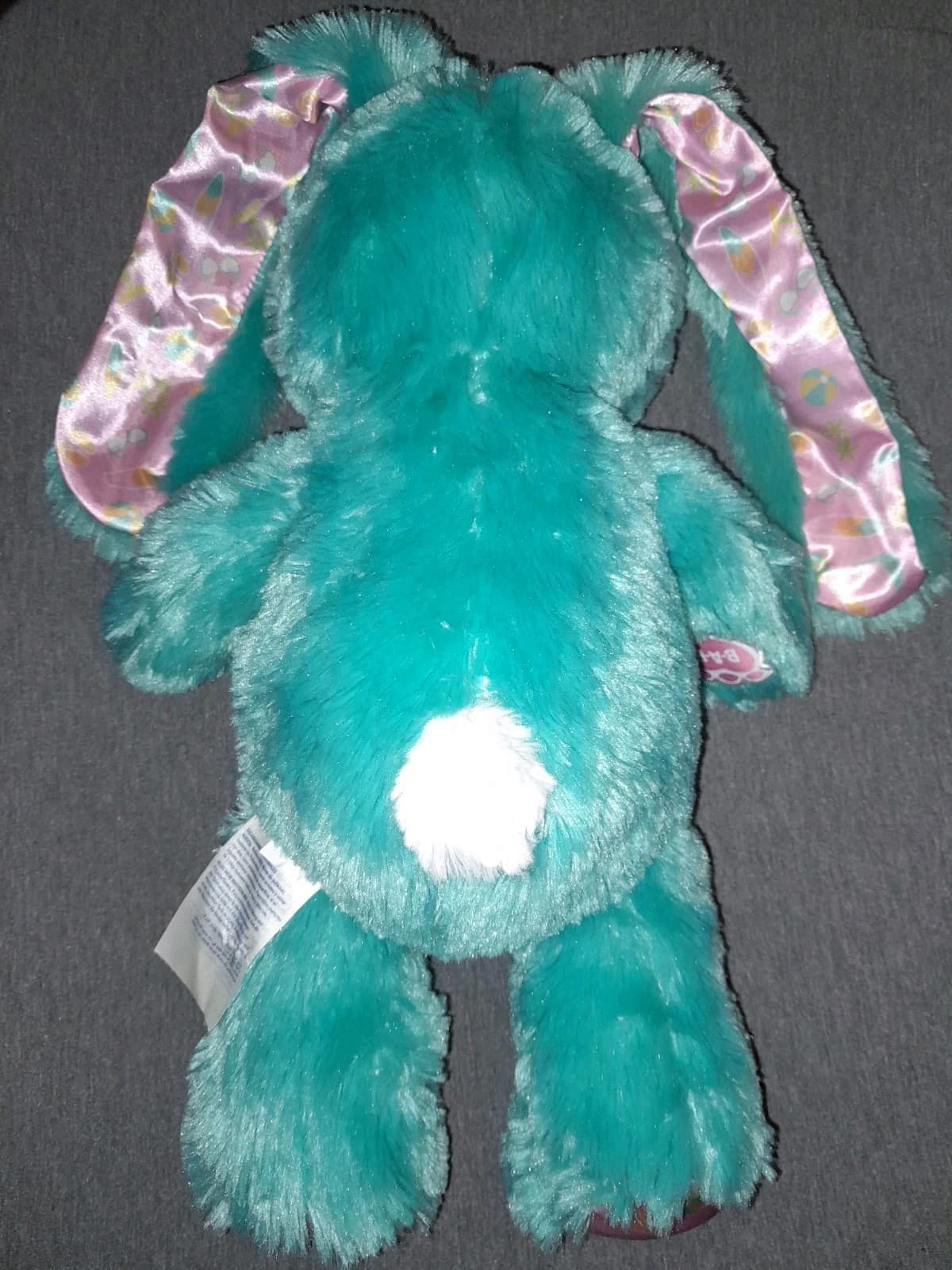 Build A Bear BEACH BUNNY Summer Ocean Vibes Green Plush Stuffed Animal Pink Ears - Thumbnail 4
