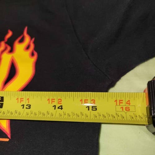 Thrasher Magazine Flame Logo T-Shirt Black XS Skateboard Skatewear Streetwear - Thumbnail 8