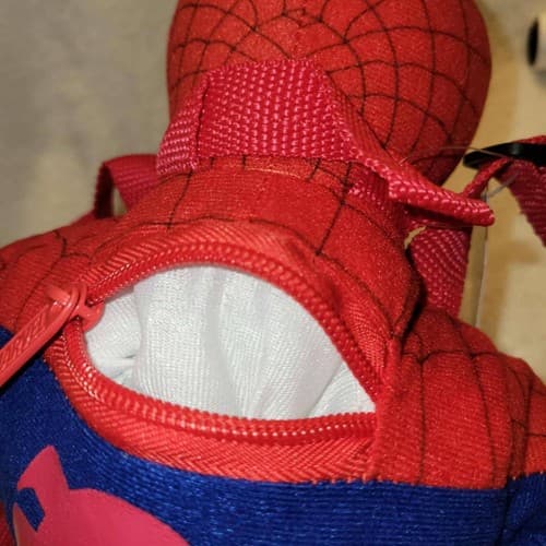 Marvel Spider-Man Plush Backpack Bioworld Red Blue Superhero Kids Bag NWT - Thumbnail 12