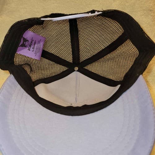 Sanrio Kuromi Trucker Style Hat Purple Black Mesh Adjustable Cap - Thumbnail 8