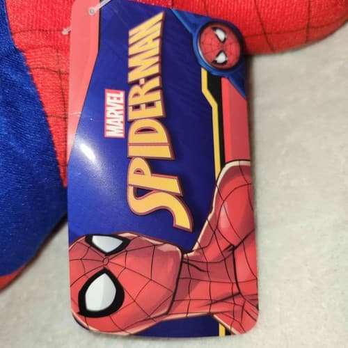 Marvel Spider-Man Plush Backpack Bioworld Red Blue Superhero Kids Bag NWT - Thumbnail 3