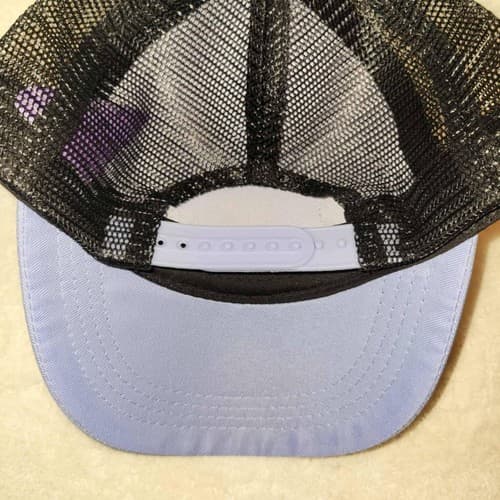 Sanrio Kuromi Trucker Style Hat Purple Black Mesh Adjustable Cap - Thumbnail 3