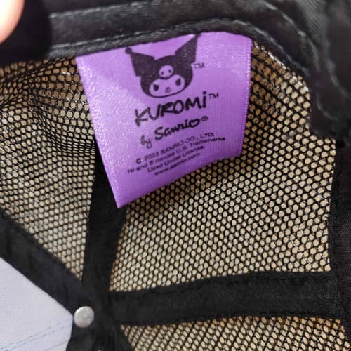 Sanrio Kuromi Trucker Style Hat Purple Black Mesh Adjustable Cap - Thumbnail 7