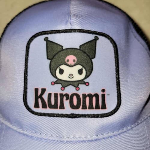 Sanrio Kuromi Trucker Style Hat Purple Black Mesh Adjustable Cap - Thumbnail 2
