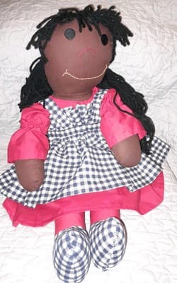 Sugarfoots Rag Doll Tattle Tale Series African American Created Barbara Wilson - Thumbnail 6