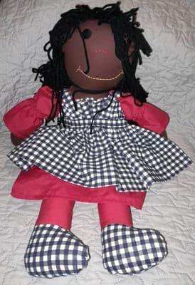 Sugarfoots Rag Doll Tattle Tale Series African American Created Barbara Wilson - Thumbnail 4