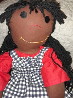 Sugarfoots Rag Doll Tattle Tale Series African American Created Barbara Wilson - Thumbnail 7
