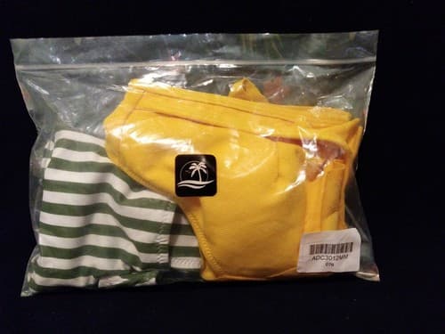 Bikini Swimsuit Size M Medium Stripped Bottom With Yellow Ruffled Top New Cupshe - Thumbnail 8