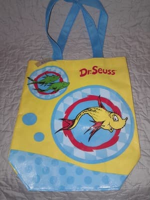 Dr. Seuss Mini Shopper Tote Bag, The Cat in the Hat & Dr Seuss Pencils Lot 2 NWT - Image 1