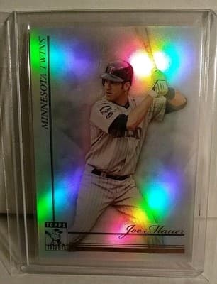2010 Topps Tribute #55 Joe Mauer Twins Parallel Baseball Card - Image 1