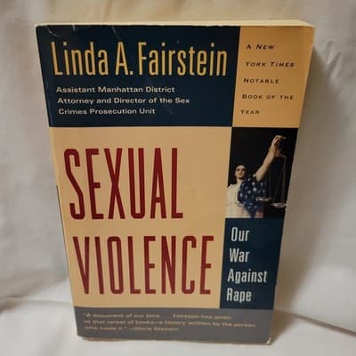 Sexual Violence Our War Against Rape Linda Fairstein 1995 Berkley Paperback - Image 1