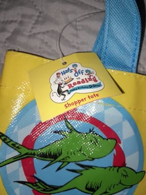 Dr. Seuss Mini Shopper Tote Bag, The Cat in the Hat & Dr Seuss Pencils Lot 2 NWT - Thumbnail 3