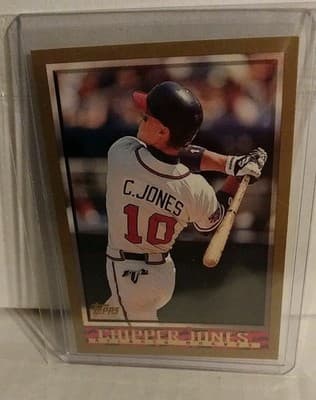 1998 Topps Chrome Chipper Jones #305 Atlanta Braves HOF Star - Image 1