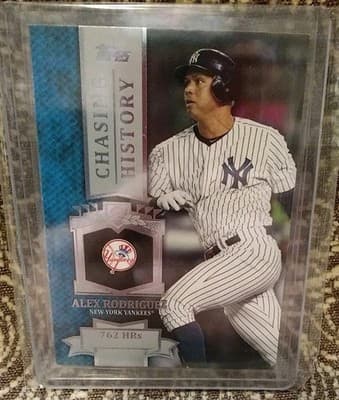 2013 Topps Chasing History #CH42 Alex Rodriguez 762 HRs Yankees Insert - Image 1