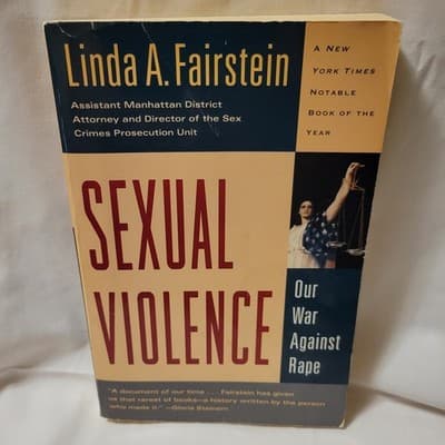 Sexual Violence Our War Against Rape Linda Fairstein 1995 Berkley Paperback - Thumbnail 2