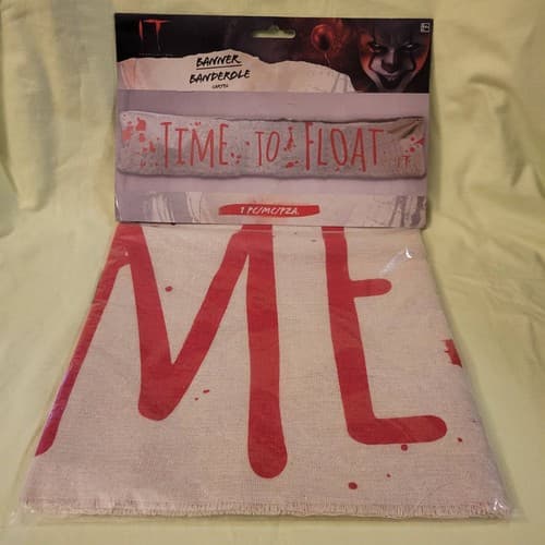 IT Chapter Two Pennywise "Time to Float" Banner 5.8 FT Horror Movie Collectible - Image 1