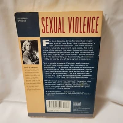 Sexual Violence Our War Against Rape Linda Fairstein 1995 Berkley Paperback - Thumbnail 5