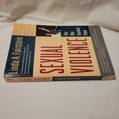 Sexual Violence Our War Against Rape Linda Fairstein 1995 Berkley Paperback - Thumbnail 3