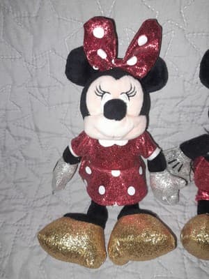 Disney Ty Sparkle Mickey & Minnie Mouse Plush Collectible Beanie Babies Set - Thumbnail 3